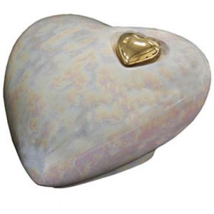 HARBURY HEART PEARL CREMATION ASHES URN