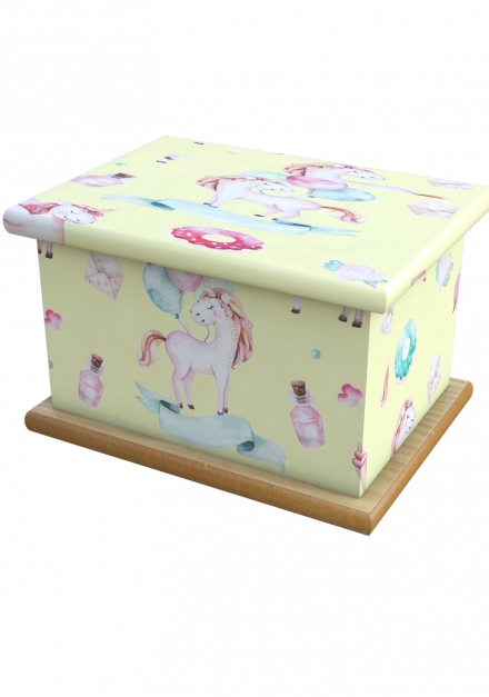 Unicorn Dust Cremation Ashes Wooden Child/Infant Urn