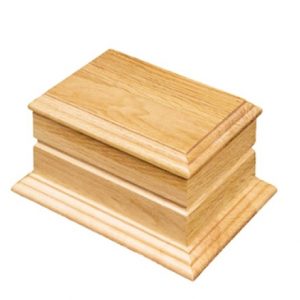 Otley Oak Wooden Cremation Ashes Urn