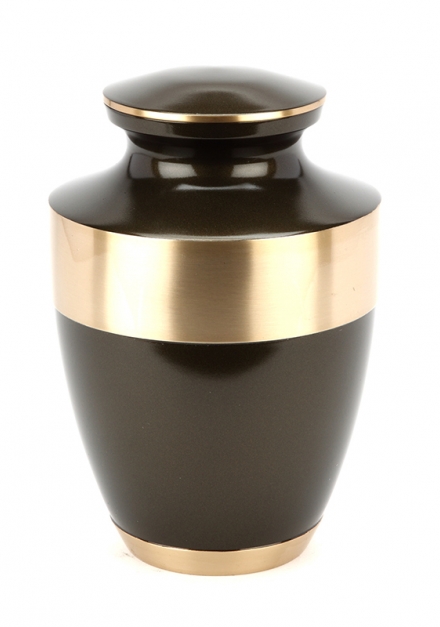 BROMLEY BROWN CREMATION ASHES URN