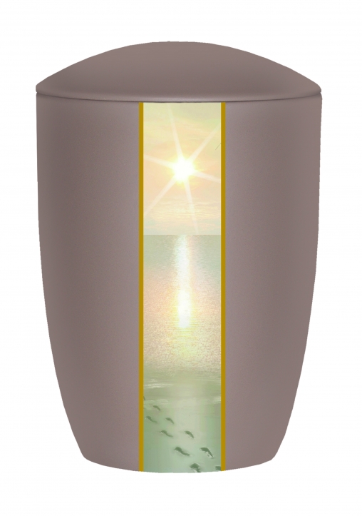FARLEY MOCHA FOOTPRINTS CREMATION URN
