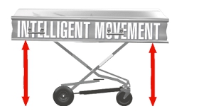 jack multiple height coffin trolley -0