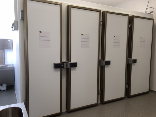 funeral home fridges